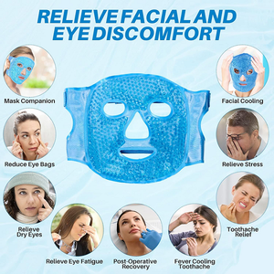Compresse froide réutilisable pour le visage après la chirurgie des paupières Masque facial pour le soulagement de la migraine avec <span class=keywords><strong>gel</strong></span> - Product Image 4