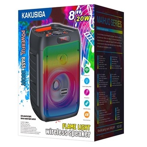 Altavoz Portátil Recargable Kakuisiga de 8 Pulgadas y 20W con Luz LED, Bluetooth y USB - Product Image 3
