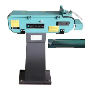 BS100-140-1500 sharpening grinding veneer wide contact wheel belt grinder machine for polishing metal