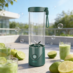 Licuadora Portátil para Auto y Exteriores, de un Solo Toque, 550 ml, Manos Libres, Batería de Larga Duración de 2000 mAh, USB, Libre de BPA, 6 Cuchillas SUS304, Modo Turbo - Product Image 1