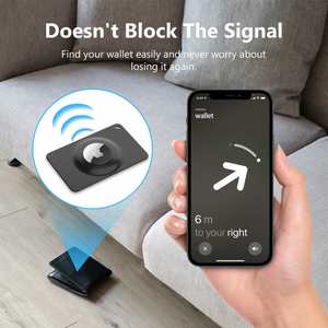 Portefeuille en silicone pour Airtag, accessoires quotidiens, portefeuille fin en silicone flexible pour Airtag - Product Image 4