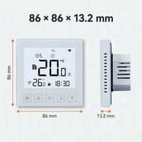 Thermostat de chauffage au sol intelligent Tuya 16A, thermostat d'ambiance Wifi pour le contrôle de la température
