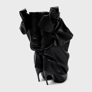 Bottines à talons aiguilles personnalisées Bliberry surdimensionnées avec nœud, design 2026, bottes sexy pour filles, bottes en cuir à tige large pour femmes, hauteur genou - Product Image 6