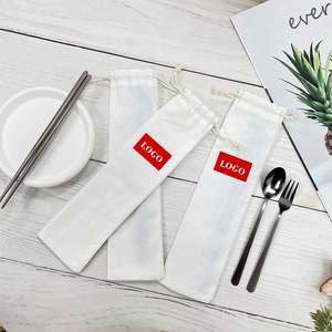 Factory Priced Soft White Cotton <b>Drawstring</b> Dust <b>Pouch</b> Screen-Printed for Essential Oils Jewelry Gifts Earphones Wig Usage - Product Image 2