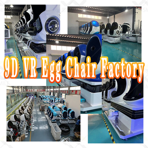 Panyu nhà máy đôi chỗ ngồi màu xanh 9D VR rạp chiếu phim trứng ghế trò chơi mô phỏng thực tế ảo VR eggtheme công viên giải trí thiết bị VR - Product Image 5