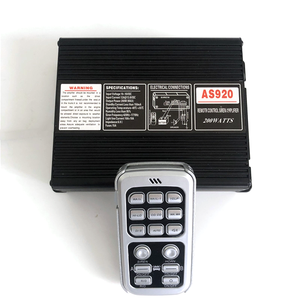 صفارة إنذار لاسلكية للسيارات بقوة 200 واط، جهاز إنذار للطوارئ، صفارة إلكترونية لسيارات الإسعاف ورجال الإطفاء مع مضخم صوت - Product Image 1