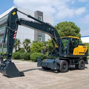 Excavatrice sur pneus HW150, poids opérationnel de 13,7 tonnes, godet de 0,58 m³, machine de construction puissante - Product Image 3