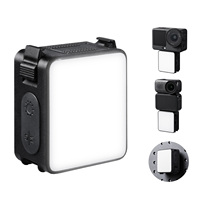 K&F Concept Compatible con DJI Osmo Action 6, Iluminación de Vlogging Recargable de Liberación Rápida, Mini Luz LED Magnética de Relleno