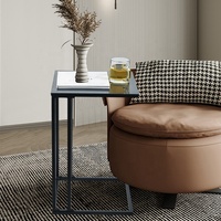 Mesa de té de hierro de metal de moda