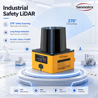 Scanner laser de sécurité industriel TOF 2D 10m 270 °   Capteur laser LiDAR certifié CE à sortie PNP/NPN pour la sécurité logistique des entrepôts AGV AMR