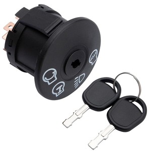 Interrupteur d'allumage pour tondeuse à gazon avec clé 175566 Noir Usage général - Product Image 2