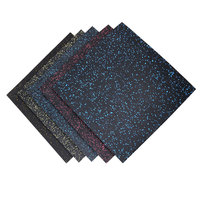 Tapete de Goma Antideslizante Ecológico de Alta Densidad, No Tóxico, Portátil, de 10 mm de Grosor, para Gimnasio, Fitness, Unisex