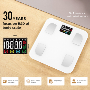 Báscula de baño única de alta calidad VA Pantalla Completa portátil Smart Home báscula inteligente tecnología de vidrio báscula electrónica Bluetooth - Product Image 2
