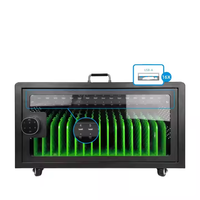 Armoire de charge murale à 16 appareils compatible avec les ordinateurs portables et les tablettes Chariot de charge à verrouillage sécurisé par code Équipement de distribution d'énergie