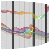 Mur vidéo LED transparent d'intérieur P2.8-5.2, écran couleur HD pour vitrine de centre commercial