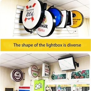 Custom Indoor/Outdoor Waterproof Wall-Mounted 360° Rotating Sign Double Sided Advertising Display Projecting <b>LED</b> <b>Light</b> <b>Box</b> - Product Image 5