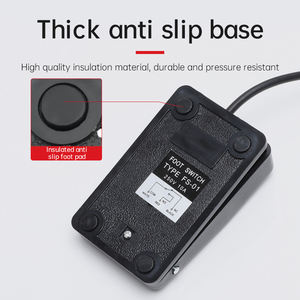 बहुउद्देशीय FS-01 फुट पेडल स्विच pvc प्लास्टिक शेल यूएसबी, इयरफ़ोन, डीसी प्लग विंडोज मल्टी सिस्टम संगतता - Product Image 4