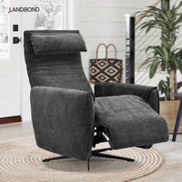 Fauteuil zéro gravité de luxe en tissu, canapé sectionnel une place, pour villa, hôtel, salon, avec appui-tête réglable, chaise de bureau et de loisirs