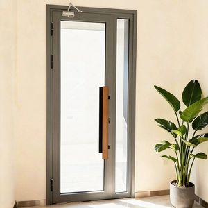 Vente directe d'usine Porte d'entrée moderne en aluminium et verre Porte pivotante Remplacement de fenêtres Portes pour pergola en aluminium Villa Maison - Product Image 5