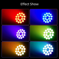 Lumière DJ professionnelle en aluminium plat Par Can DJ Scène 18*10w 18x10 18x10w Rgb 4in1 Slim Led Par