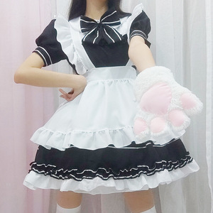 Miracle Nikki Anime Maid Cosplay Dress Set Black <b>White</b> Lolita Women Adult Costume - Product Image 1