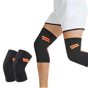 Genouillères de compression personnalisables avec logo pour yoga et danse, pour hommes et femmes, accessoires de gym, vente en gros, en nylon respirant, professionnelles - Product Image 1