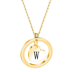 Collier pendentif en forme de cœur plaqué or 18 carats avec breloque initiale lettre Z pour un usage quotidien - Product Image 4