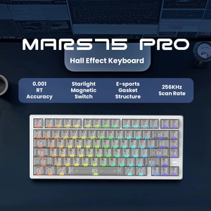 <span class=keywords><strong>Clavier</strong></span> de jeu IROK Mars75 Pro CNC en aluminium avec interrupteurs magnétiques, sans fil tri-mode, 8K Hz RT, <span class=keywords><strong>clavier</strong></span> mécanique à effet Hall 0,001 mm - Product Image 6