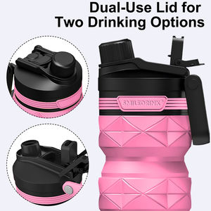 Bouteilles d'eau rétractables en silicone pour voyager Bouteilles d'eau réutilisables pour enfants Bouteille d'eau de voyage pliable - Product Image 4