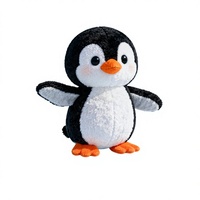 Jouets en peluche personnalisés de haute qualité, pingouin et phoque, super doux, rembourrage en coton PP, anti-stress