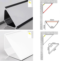 Profilé en aluminium LED pour cloison sèche, extrusion mince en forme de U de 14 mm, série 6000