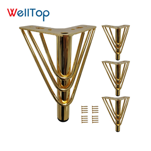 Gambe in Metallo Dorato WELLTOP per Divani, Cassettiere e Armadi - Uso Ospedaliero e Cucina - Product Image 6