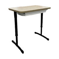 Table d'activités collaboratives pour la salle de classe, bureau pour lycéens, table d'étudiant réglable en hauteur