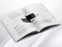 Brochure personnalisée imprimée sur papier couché, reliure sans fil