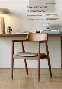 <span class=keywords><strong>Silla</strong></span> de Comedor Nórdica Contemporánea de <span class=keywords><strong>Madera</strong></span> Maciza, <span class=keywords><strong>Madera</strong></span> de Fresno de Hiroshima, Color Personalizable Ajustable, <span class=keywords><strong>Silla</strong></span> de Comedor para Oficina en Casa - Product Image 5
