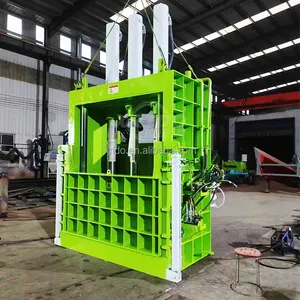 Waste bottles tyre metal packing banding pressing baler machine