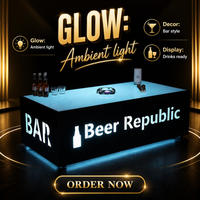 Coole Bar-Möbel/ Nachtclub/ KTV/ LED-Würfeltisch/ Shisha-Lounge-Möbel/ Sofa-Set/ Mittelstücke-Tisch