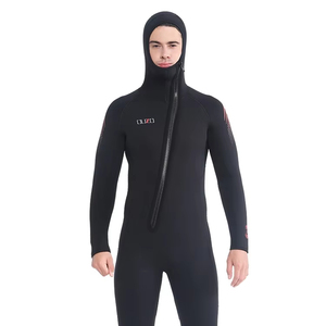 สำหรับ <span class=keywords><strong>Ouzo</strong></span> ชุดดำน้ำลึกหนา7มม., ชุดเล่นเซิร์ฟอบอุ่นชุดดำน้ำดูปะการังหนึ่งชิ้น7มม. พร้อมฮู้ดแขนยาวหน้าอกกันน้ำ - Product Image 2