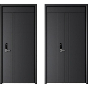 高品质防盗铝合金门全框锁边工艺不锈钢锁卧室公寓学校用 - Product Image 5