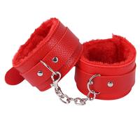 Sexbay Menottes et Bracelets en Peluche Douce pour Jeu de Rôle SM, Menottes de Poignet, Menottes de Jambe, Bracelet de Cheville, Bande de Contrainte, Laisse, Accessoire pour la Vie Sexuelle