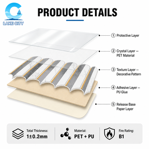 Azulejo Autoadhesivo con Diseño de Mármol Dorado, Lámina Decorativa para Pared con Arco Gótico, Impermeable, para Cocina, Baño y Hogar - Product Image 2