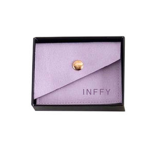 Pochette à bijoux en velours recyclable avec logo personnalisé, enveloppe à rabat, sacs d'emballage de luxe pour petits anneaux, sacs à cordon pour cadeaux, 30x40cm - Product Image 5