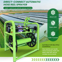 Pompe pulvérisatrice électrique 48V à double moteur, montée sur véhicule, avec enrouleur de tuyau automatique et télécommande pour vergers, fermes et serres