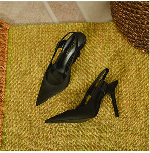 Vente en gros OEM ODM Sandales en PU souple à talons hauts pour femmes élégantes et solides - Product Image 6