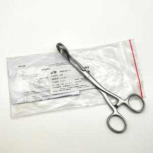 Pinzas de lengua de acero inoxidable Shanghai Jinzhong de 17 cm, instrumento quirúrgico dental, herramienta de cuidado bucal, operación manual - Product Image 1