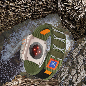 Correa Deportiva de Nailon Tejido para Apple Watch Ultra, Tamaños de 9mm, 5mm, 2mm y 6mm, Brazalete Metálico Amarillo para iWatch Series 9, 8, 7, 6, 5 y SE - Product Image 3