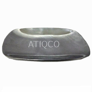 Nouveau Plateau à Fruits et Fleurs en Aluminium Coulé au Sable, Style Unique, Écologique, Finition Émail Craquelé, Assiettes Régulières Variées - Product Image 4
