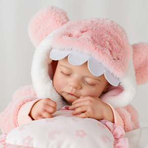 Poupée Reborn Bébé Fille Nouveau-né Noah de 20 Pouces Babeside, Tête en Vinyle, Corps en Tissu, Tenue Requin Rose, Fabricant de Poupées Reborn - Product Image 1
