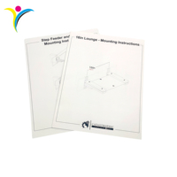Impression de dépliants, de prospectus et de brochures à faible coût avec papier offset/revêtu/art et pelliculage