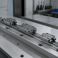 Rail de guidage linéaire HGR15 15 mm avec bloc coulissant HGH15CA en acier pour CNC 1000-4000 mm